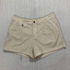 American Eagle Outfitters High Rise Trouser Shorts Women's Size 14‎ Khaki